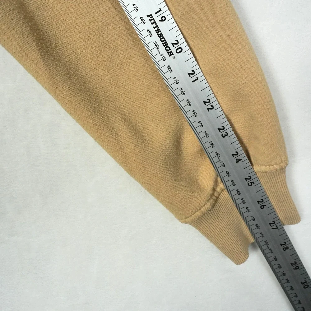 True Religion Mens XL Tan Beige Full Zip Horseshoe Hoodie‎ Sweatshirt 53660-00